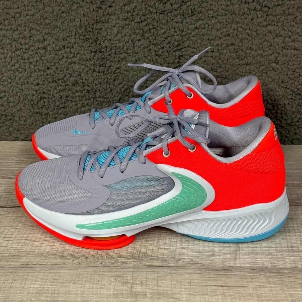 Nike Zoom Freak 4 Paris Shoes Mens US 12 Red Gray Sneakers DJ6149-500 Athletic